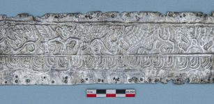 Unique Plate Of Winged Scythian Gods And Walking Griffons Discovered In Middle Don