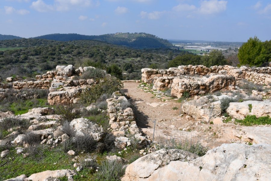 some claim the city located at Horvat Qeiyafa as the biblical city of Shaaryaim, meaning "double gated," mentioned in the list of cities of the Kingdom of Judah - after David's victory over Goliath when the Philistines retreated through Shaarayim and Ekron (1 Sam. 17).