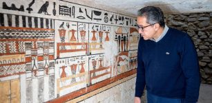 Five Magnificent Engraved Ancient Tombs Discovered Near King Merenre Pyramid In Saqqara, Egypt