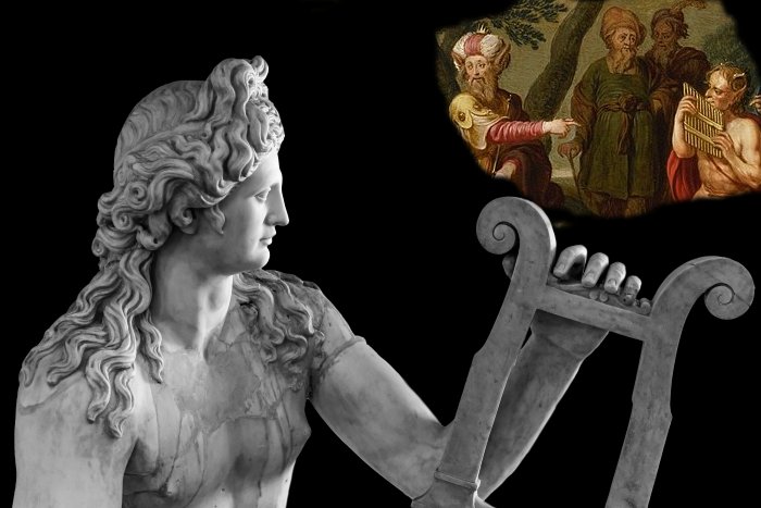 Apollo All Ill-Fated Marsyas in a musical contest