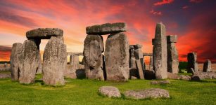 Stonehenge Red Sky