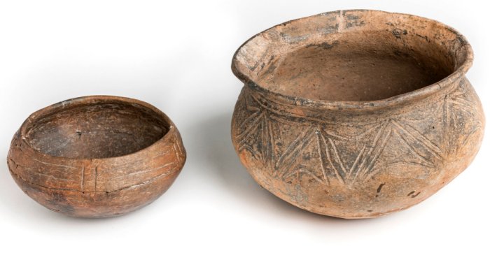 Pottery from the Caribbean are relatively durable and are often the most common artifacts unearthed from archaeological sites. Credit: Florida Museum photo by Kristen Grace