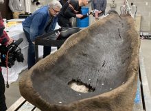 1,200-year-old canoe discovered in Lake Mendota, Wisconsin. Credit: Wisconsin historical Society