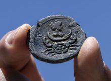 Rare 1,850-Year-Old Bronze Zodiac Coin Discovered During Underwater Survey Off Israel's Coast