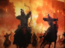 Mongolian Empire Warrior Mural