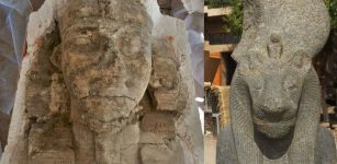 Two Giant Limestone Sphinxes Of Pharaoh Amenhotep III And A Statue Of Goddess Sekhmet Discovered In Luxor