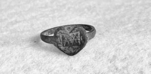 Unique Heart-Shaped Jesuit Ring At Fort St. Joseph In Michigan