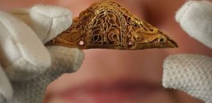 Exceptionally Rare 1,300-Year-Old Golden Pommel Found In Blairdrummond, Scotland