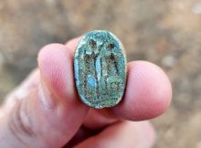 3,000-Year-Old Stone Scarab Seal Depicting A Pharaoh Discovered In Israel