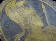 Extremely Rare Ancient Gold Glass With Goddess Roma Found During Subway Works In Rome