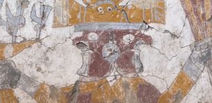 Ancient Murals Of Mysterious Two-Faced Beings And Supernatural Creatures At Pañamarca, Peru