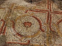 Ancient Mosaic Floor Decorated With Colorful Floral Designs Re-Uncovered After 40 Years