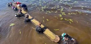 1,000-Year-Old Native American Canoe Recovered From A North Carolina Lake