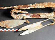 Amazingly Well-Preserved 2,300-Year-Old Celtic Scissors And Curious Folded Sword Found By Archaeologists