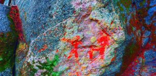 Unusual Rock With Ancient Paintings Discovered By Hiker In Norway