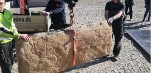 Huge Rare Runestone Found Under The Kitchen Floor In Randers Investigated