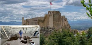 1,000-Year-Old Palace Kitchen With A Canonball Inside An Oven Found At Harput Castle In Elazig