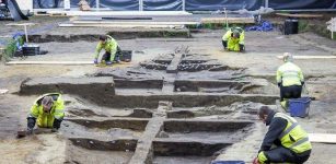 Reconstrucion Of The 19-Meter-Long Gjellestad Viking Ship In Progress