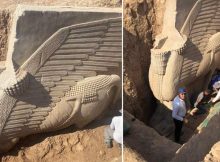 Remarkable Huge Ancient Lamassu Statue Unearthed In Nineveh, Iraq