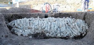 Incredible Trove Of 100,000 Ancient Coins Tied Together In Bundles Uncovered In Japan