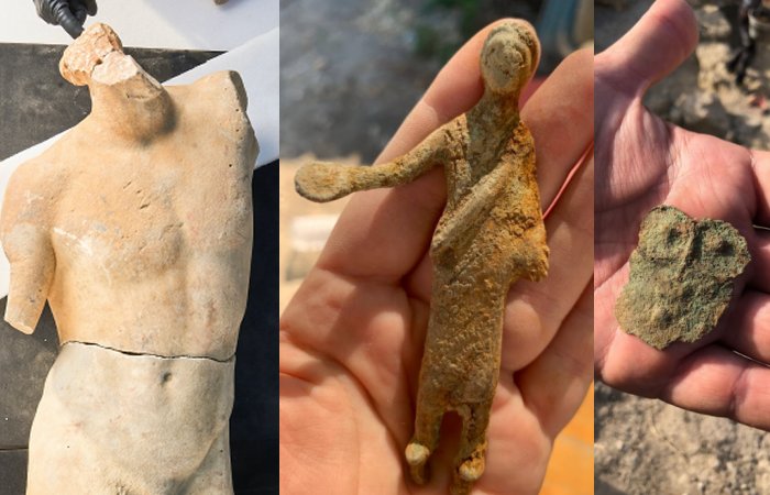 Magnificent 2 Meters Tall Marble Apollo Statue And Othe Artifacts Found In San Casciano dei Bagni, Italy