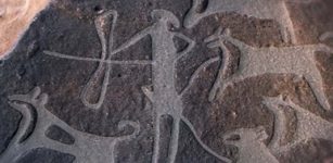 World's Oldest Evidence Of Dogs Wearing Leashes Could Be 8,000-Year-Old Rock Carvings