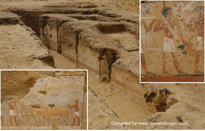 Old Kingdom Mastaba Decorated With Rare Paintings Found In Dahshur Necropolis, Egypt