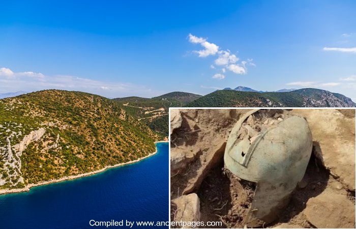 2,500-Year-Old Illyrian Helmet Unearthed From Burial Mound In Croatia's Peljesac Peninsula