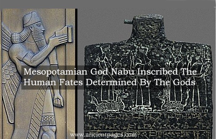 Mesopotamian God Nabu Inscribed The Human Fates Determined By The Gods