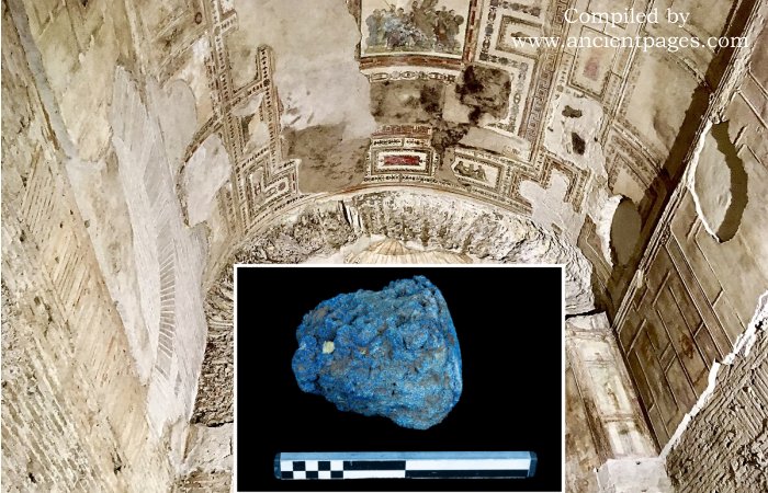 Surprising Discovery - Large Piece Of Egyptian Blue Found In Domus Aurea, Emperor Nero's Palace