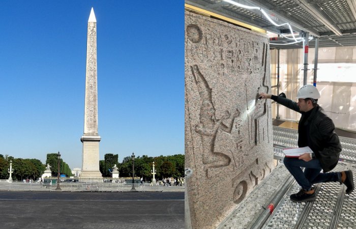 Crypto-Hieroglyphs Deciphered - Previously Unknown Message Discovered On The Luxor Obelisk In Paris
