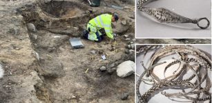 Unique Viking Silver Treasure With Beautiful Jewelry And Rare Coins Found In Täby Outside Stockholm, Sweden