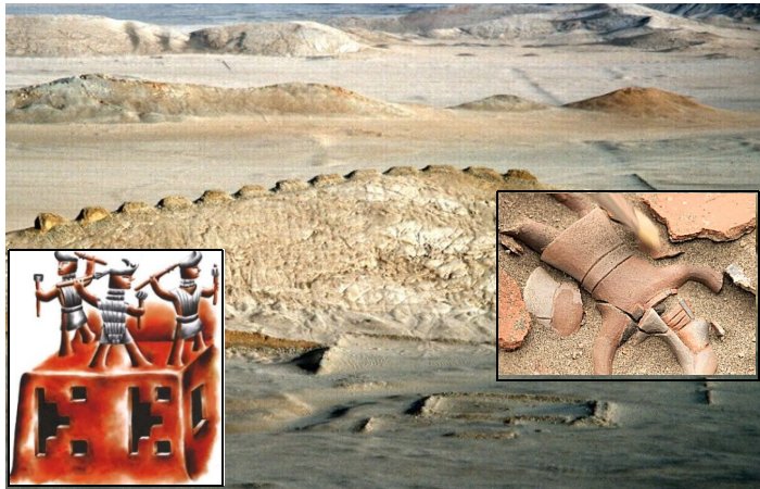Deliberately Broken Vessel Depicting Warriors In Combat Discovered At the Chankillo Solar Observatory In Casma Valley, Peru