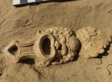 Unique Roman Oil Lamp Decorated With A Crafted Mask Discovered In The Netherlands