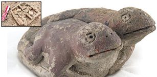 3,800-Year-Old Two-Headed Toad Figurine With Messages To Future Generations Discovered At Vichama, Peru