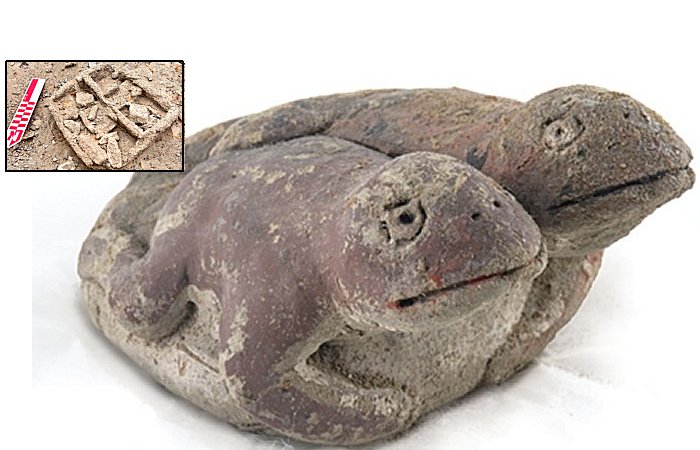 3,800-Year-Old Two-Headed Toad Figurine With Messages To Future Generations Discovered At Vichama, Peru