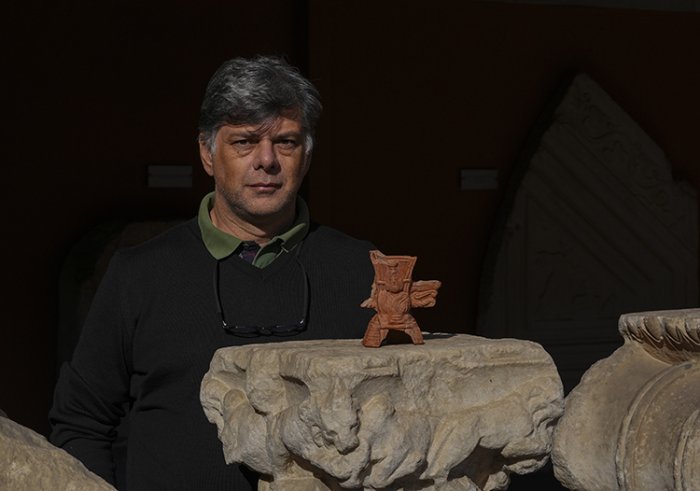 Unique Incense Burner Of Serapis, The Greco-Egyptian Sun God, Found In The Ancient City Of Ephesus