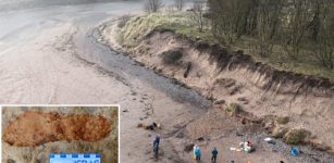 Rare 2,000-Year-Old Footprints Discovered On A Beach In Angus, Scotland