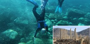 Submerged Ancient Shipwrecks, Roads, And Columns Found Near Ancient City Of Ptolemais, Libya
