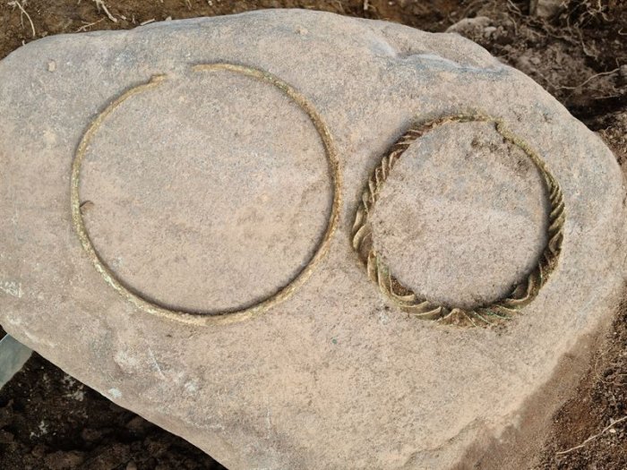 Unusual Bronze Age Neck Rings Discovered In Norrköping, Sweden