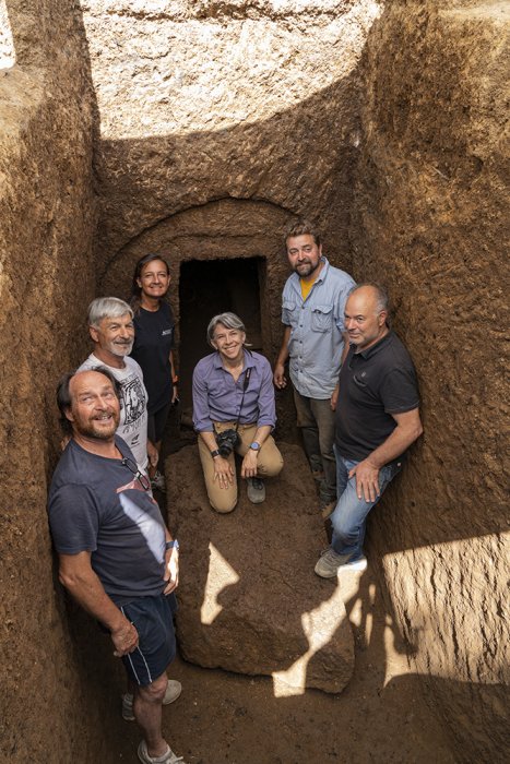 Rare Sealed Etruscan Tomb Unearthed At The San Giuliano Necropolis