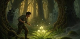 Magic Of Midsummer's Fern Flower Protected By Witches And Spirits