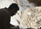 Mythical Maya Hero Juun Ajaw Reconstructed On A Calakmul Mural Painting