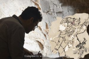 Mythical Maya Hero Juun Ajaw Reconstructed On A Calakmul Mural Painting