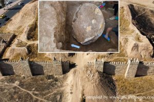 Massive 2,600-Year-Old Marble Stele Discovered At Nineveh's Shamash Gate