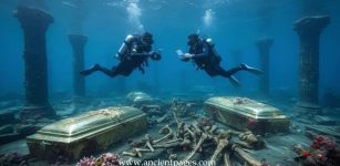 Ancient Mystery Of The Underwater Platinum Coffins And Giant Bones