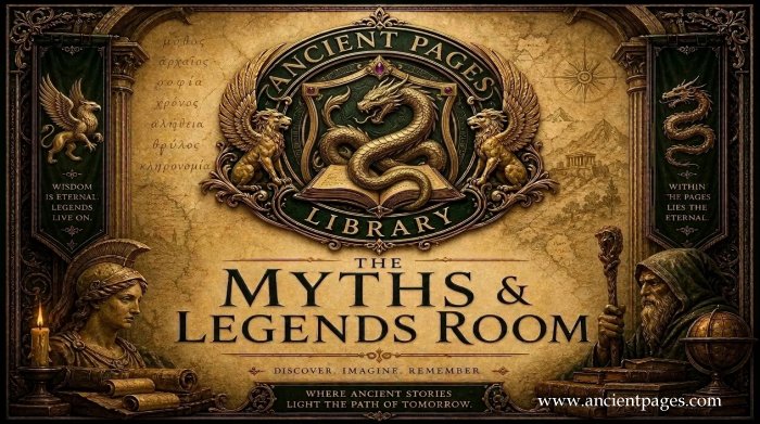 Ancient Pages Library Room Myths & Legends