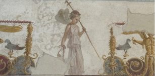 Unveiling Of Pompeii's Recreated Frescoed Bakery House Ceiling Adorned With Greek Myths